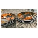Group of 8 Heritage by Jay plates Roaring 20’s theme