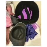 Group of Halloween Wigs Hats decorations, costume, props