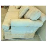 Gabberts cream/ivory sofa couch with cushions and accent pillows