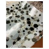 Glass polka dot platter