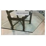 Beveled Glass table top, no base, Hexagon shape