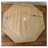 Hexagon mirror, painted wood frame