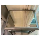 Pier 1 imports Hayworth mirrored nightstand, silver finish, drawer and shelf