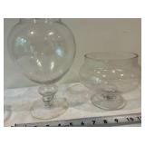 Glass covered candy dishes