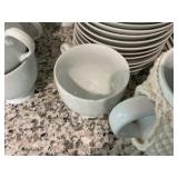 Mikasa White Classic Flair China Diner set Plates Cups