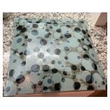 Glass polka dot platter