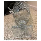 Crystal Cut glass beverage dispenser