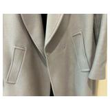 Zara basic made in spain women’s winter coat light grey