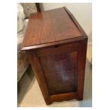 Vintage Art deco "waterfall" style 3 drawer lowboy dresser, early 1930