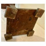 Vintage Art and Crafts Oak Wood plant stand, pedestal