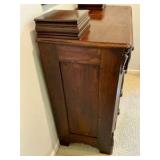 Victorian classic American wood dresser Handkerchief Drawers and distinct hand carved pulls