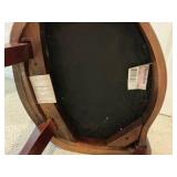 Henredon Cherry Wood High Back upholstered arm chair