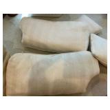 Gabberts cream/ivory sofa couch with cushions and accent pillows