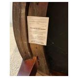 Henredon Cherry Wood High Back upholstered arm chair