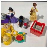 Mixed Character Toy Lot Disney Esmeralda Belle Teletubbies Rugrats & Small Figures