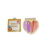 Cotton Candy Stationery & Fun Notes Lot - Lunch Notes, LOVE Notepad, Stickers, Eraser & Mini Set