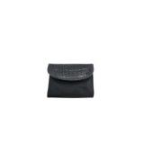 Buxton Bifold Card Holder Wallet Snap Closure Black And Gray