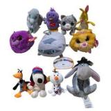 Large Mixed Plush Toy Lot – TY Beanie Boos, Snoopy, Eeyore, Olaf, Disney & More