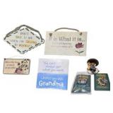 Boyds Bears & Friends Collectibles Lot - Bearstone Hardley Hasslefree, Folkwear, Bearwear & Wall Signs