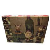 Holiday by Kirkland’s 5-Piece Wine Accessory Gift Set – Santa, Reindeer & Snowman