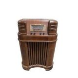Vintage Philco 40-180 Console Tube Radio Wood Cabinet