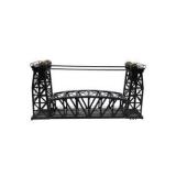 Estimated value $100 - $200! Large Model Train Lift Bridge / Drawbridge with Track, Towers & Brass Gear