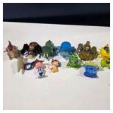 Mixed Character Toy Figure Lot Rugrats Disney Pixar Teletubbies & Fast Food Toys
