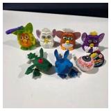 Furby & Plush Toy Lot Silly Slammers Eyeball Burger King Frog Blue Bug Figures