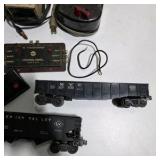 Vintage Model Train Transformer Controls & Rail Cars Lot – Marx, Lionel, American Flyer, Aurora