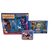 Pocahontas Action Figure Gift Set, Rocky & Bullwinkle Figures & Lone Ranger Lunch Box