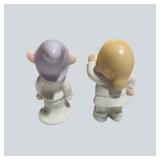 Lenox Disney Dopey & Sneezy Salt and Pepper Set With Certificate