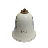 Precious Moments Christmas Stocking Hanger With Lights & Trim Shoppe Porcelain Musical Bell