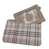 Lot - Safe Keeper Wallet And Coin Purse Small Pink White Tan Plaid Snap And Zip