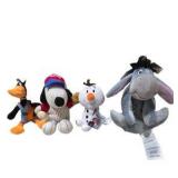 Large Mixed Plush Toy Lot – TY Beanie Boos, Snoopy, Eeyore, Olaf, Disney & More