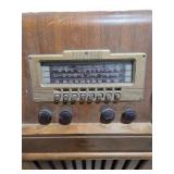 Vintage Philco 40-180 Console Tube Radio Wood Cabinet