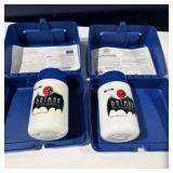 Pair of 1992 Batman The Animated Series Thermos Lunch Boxes w/ Matching Thermos Bottles