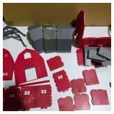 Assorted Model Railroad Building Parts Lot – Barn, Houses, Roofs, Walls & Accessories