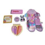 Cotton Candy Stationery & Fun Notes Lot - Lunch Notes, LOVE Notepad, Stickers, Eraser & Mini Set