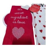 Valentine Kitchen Towel Lot - Opalhouse Heart Towels, Red Dish Towels