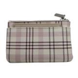 Lot - Safe Keeper Wallet And Coin Purse Small Pink White Tan Plaid Snap And Zip