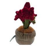Play Right Hug Me Poinsettia Plant 11” Plush Potted Red Flower Stuffed Toy- New