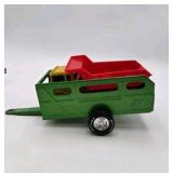 Vintage Hubley Kiddie Toy Diecast Metal Dump Truck & Ny-Lint Cattle Trailer