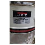 Estimated value $700 - $1000! JET DC-1100A 1100 CFM Dust Collector w/ Hoses, Collection Bags & Rolling Base