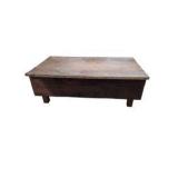 3-Piece Wood Furniture Lot – Matching Side Cabinets & Bench / Coffee Table