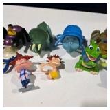 Mixed Character Toy Figure Lot Rugrats Disney Pixar Teletubbies & Fast Food Toys
