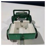 Vintage Green Tonka Jeep Toy Truck Metal Body White Interior