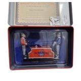 lot of 2 Lionel Trains Centennial Handcar Tin Toy in Collector Tin With COA - Schylling
