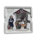 Dept. 56 Snow Village Starbucks Coffee Building and Coffee Cart