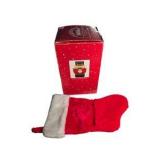 Christmas Village Nutcracker Cookie Jar Earthenware with Box & Santa Hat