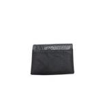 Buxton Bifold Card Holder Wallet Snap Closure Black And Gray
